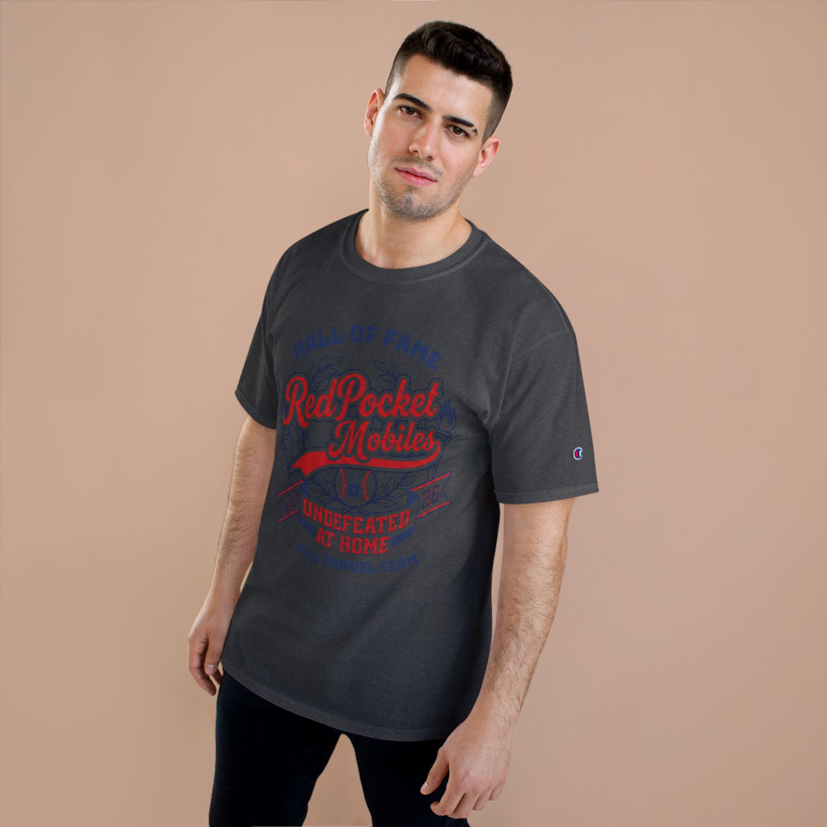 Champion T-Shirt — "Red Pocket Mobiles Undefeated At Home" Hall Of Fame Commemorative T-Shirt