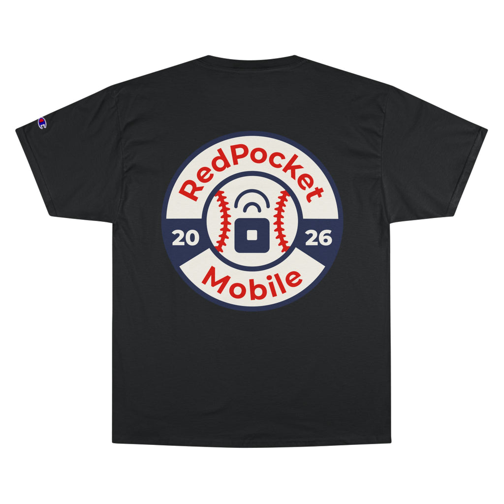 Champion T-Shirt — "Red Pocket Mobiles Undefeated At Home" Hall Of Fame Commemorative T-Shirt (Alt Logo)