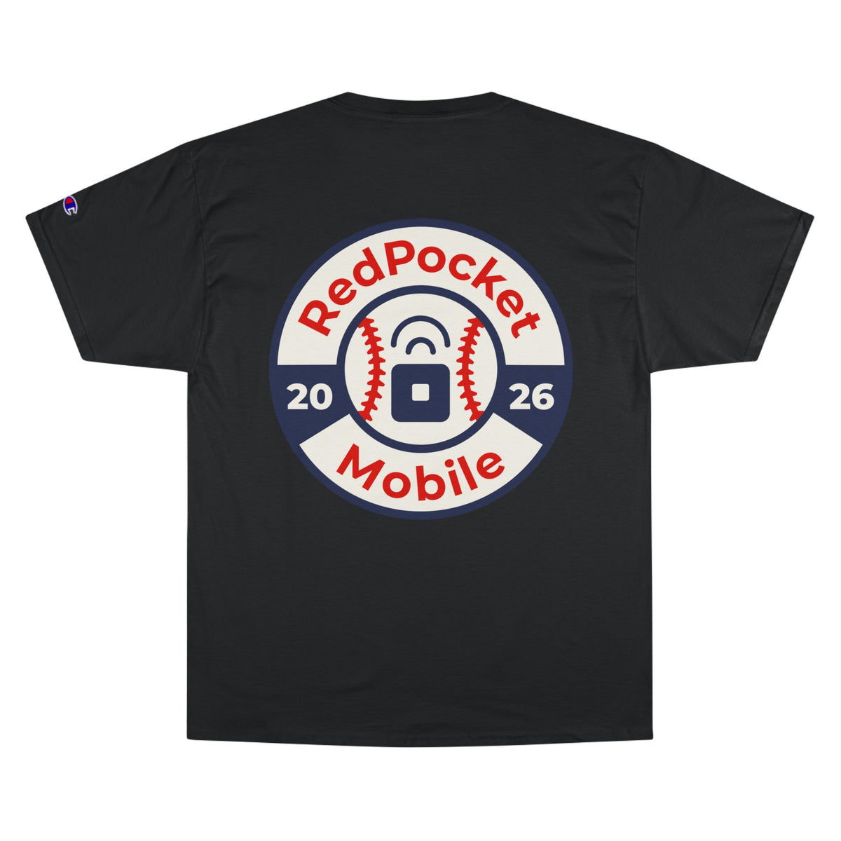 Champion T-Shirt — "Red Pocket Mobiles Undefeated At Home" Hall Of Fame Commemorative T-Shirt (Alt Logo)