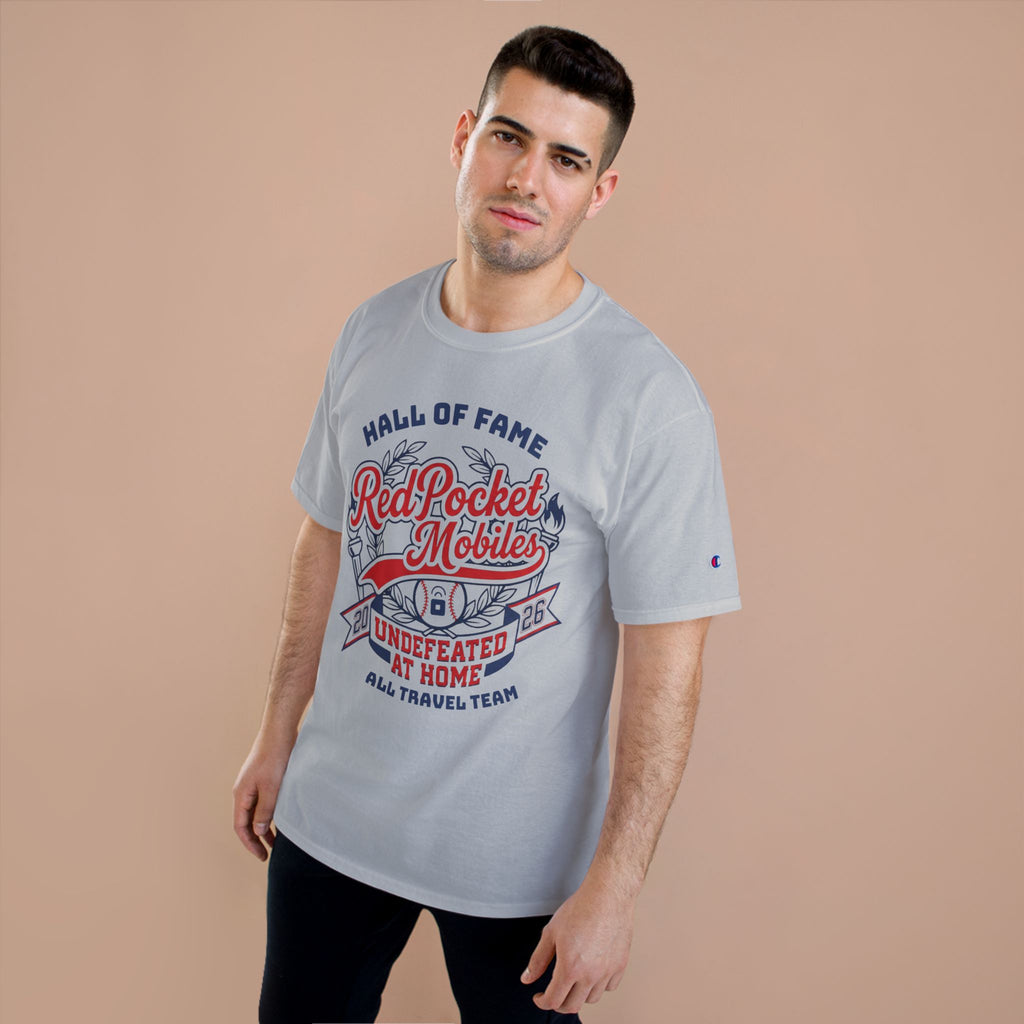 Champion T-Shirt — "Red Pocket Mobiles Undefeated At Home" Hall Of Fame Commemorative T-Shirt