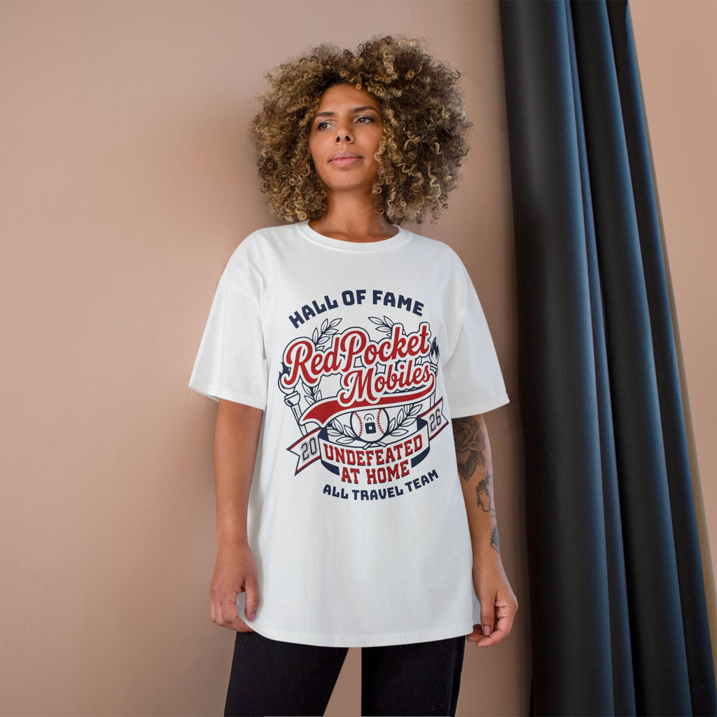 Champion T-Shirt — "Red Pocket Mobiles Undefeated At Home" Hall Of Fame Commemorative T-Shirt