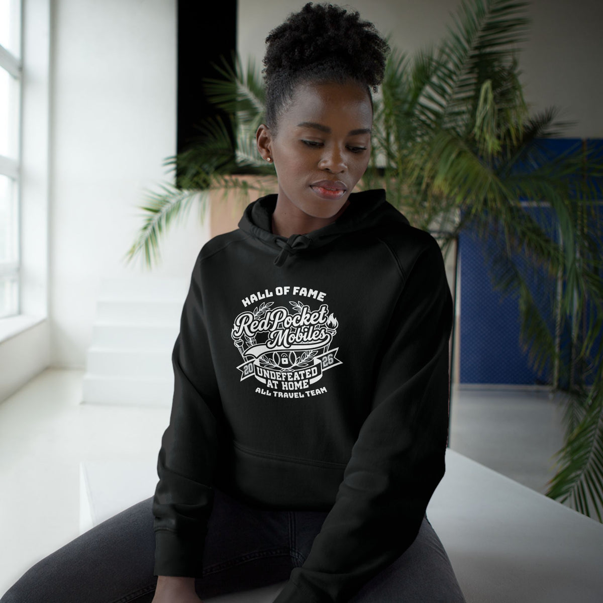 "Red Pocket Mobiles Undefeated At Home" Hall Of Fame Commemorative Hoodie