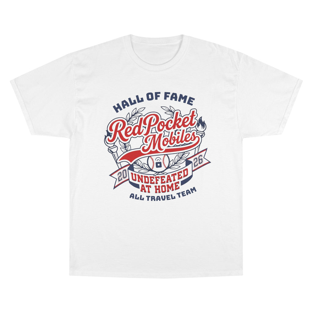 Champion T-Shirt — "Red Pocket Mobiles Undefeated At Home" Hall Of Fame Commemorative T-Shirt