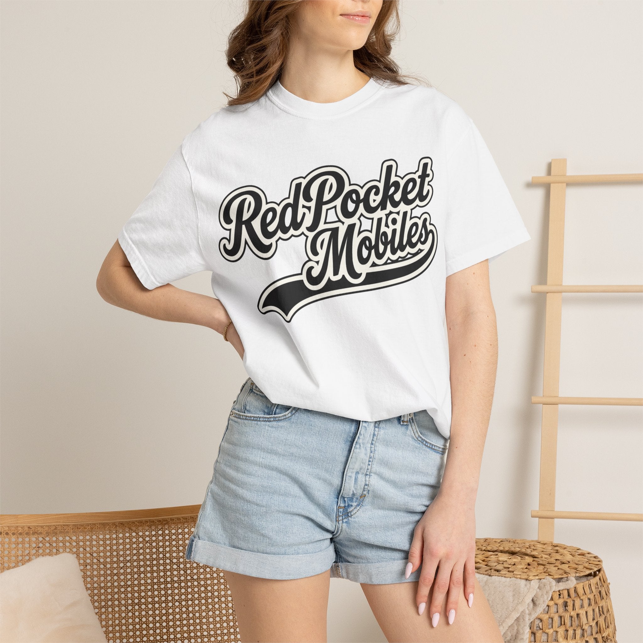 RedPocket Mobiles Logo Adult T-Shirt