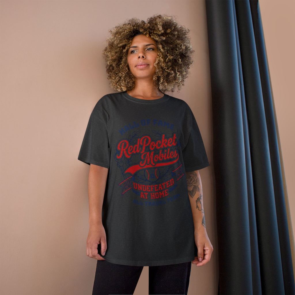 Champion T-Shirt — "Red Pocket Mobiles Undefeated At Home" Hall Of Fame Commemorative T-Shirt
